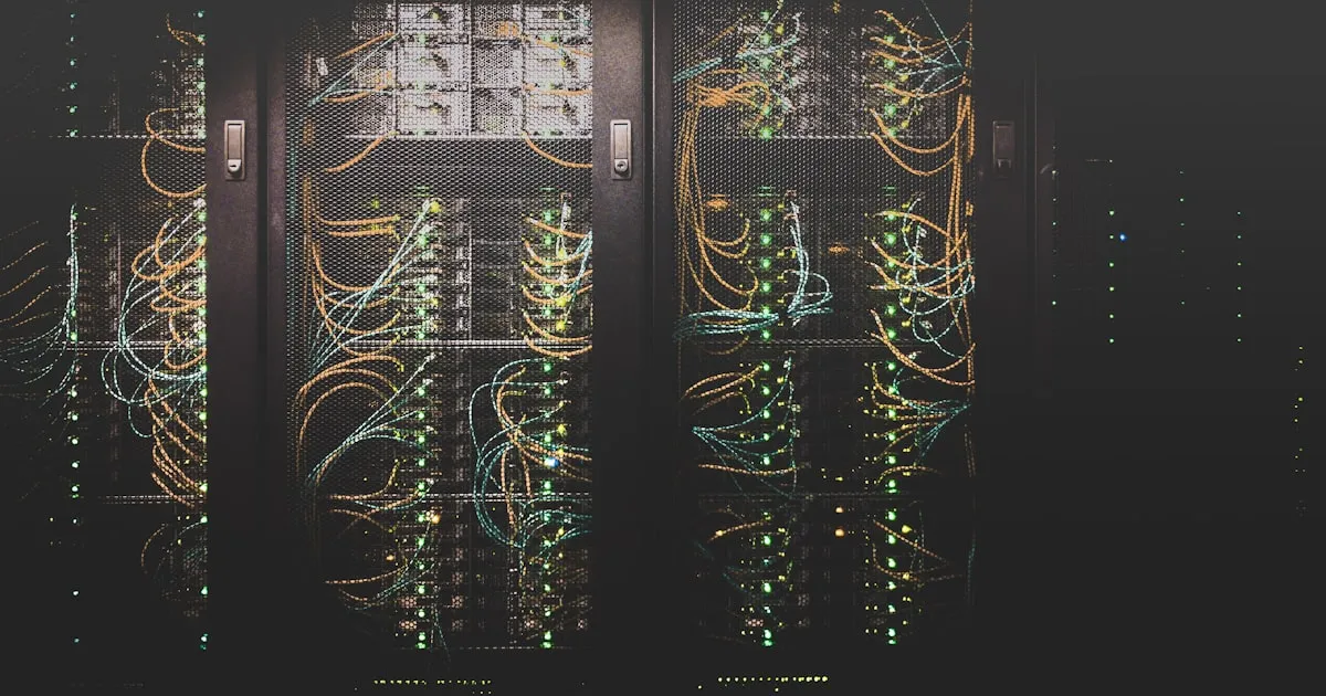 Network of connected nodes representing protocol architecture